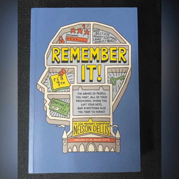 REMEMBER IT! Book - Tools to Remember Names People Passwords Dates Never Forget! - Picture 1 of 8